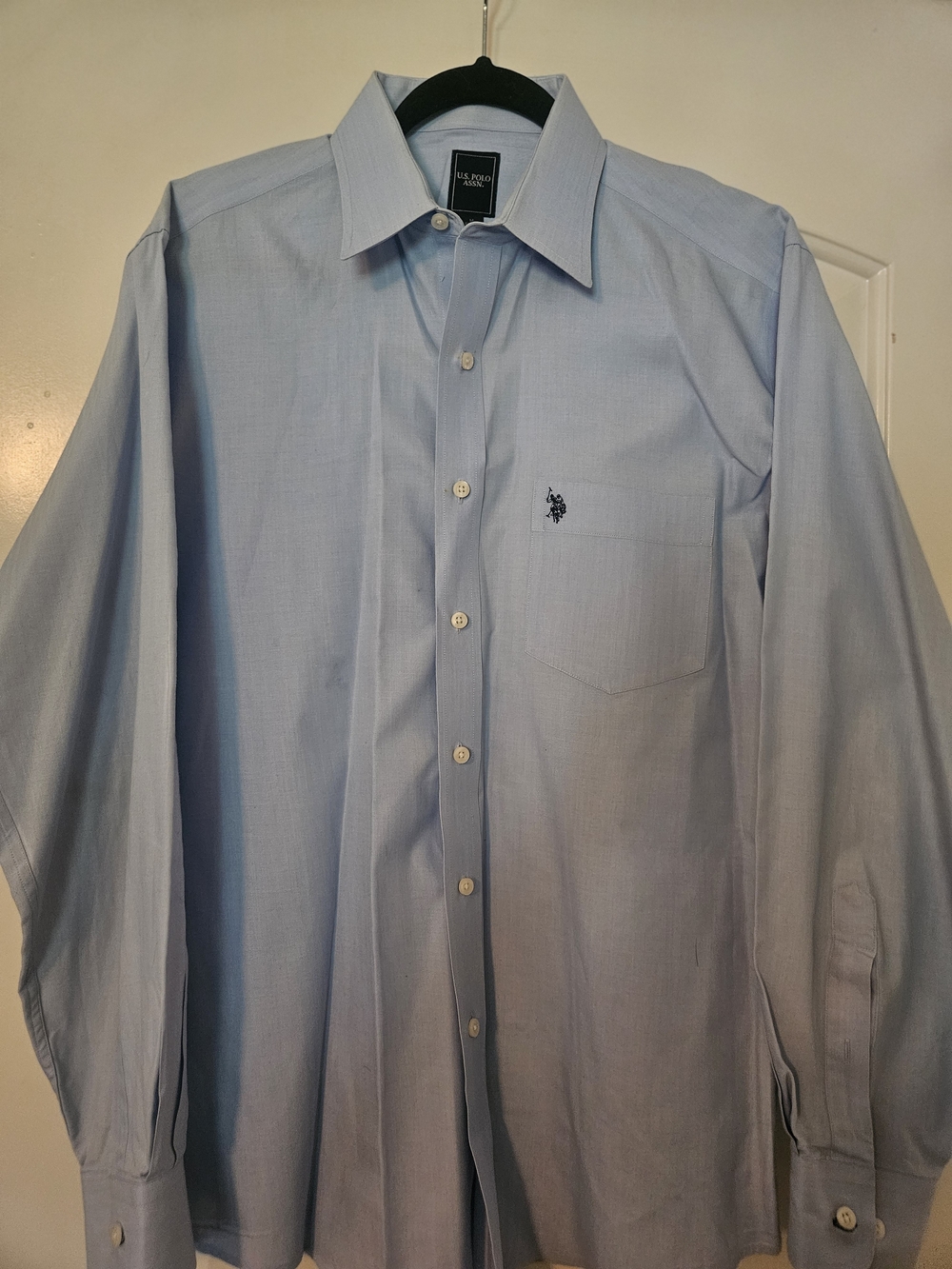 U.S. Polo Assn. Men's Light Blue Button-Down Dress Shirt